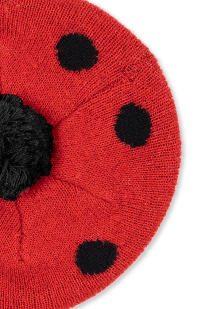[Konges slojd] Ladybug Beret - Barbados Cherry
