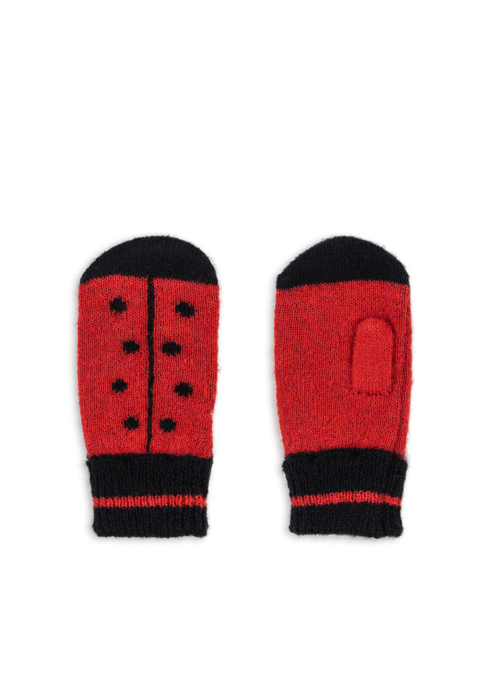 [Konges Slojd] Ladybug Mittens - Barbados Cherry