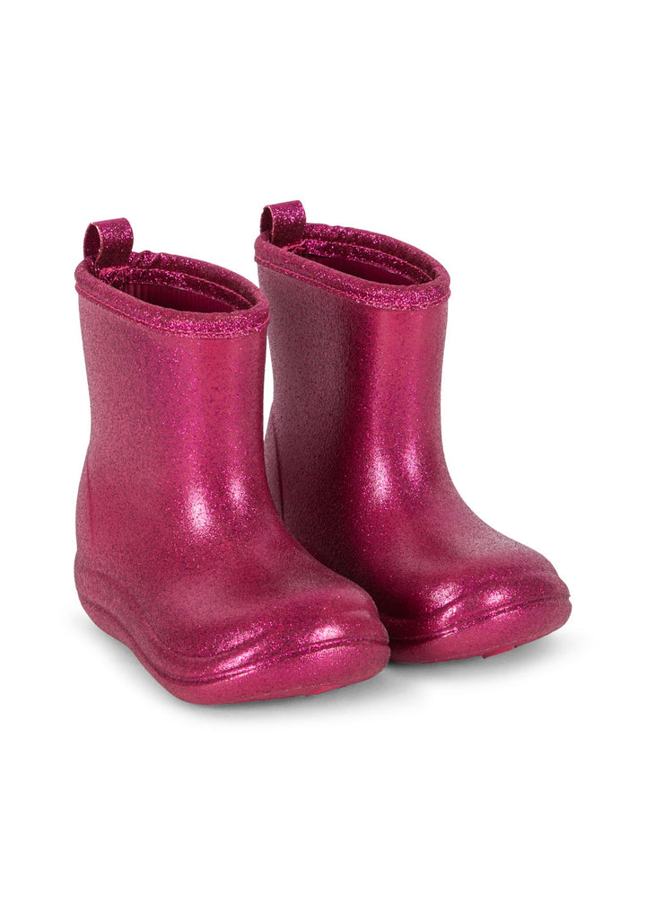 [Konges slojd] Luc Lightweight Glitter Rain Boots - Sangria