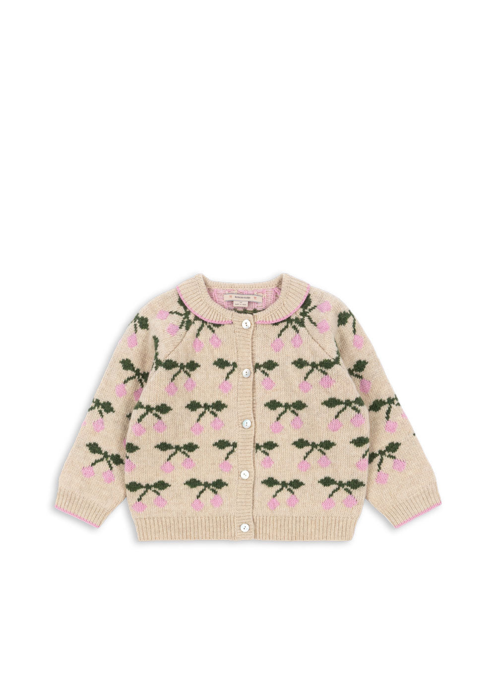 [Konges slojd] Belou knit Collar Cardigan - Cherry