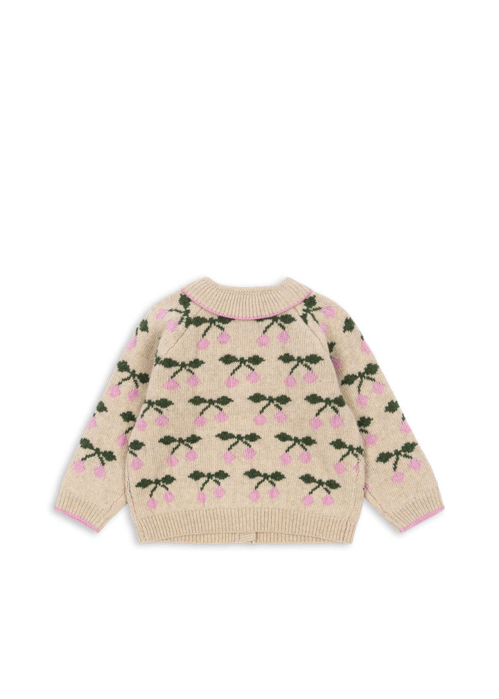 [Konges slojd] Belou knit Collar Cardigan - Cherry
