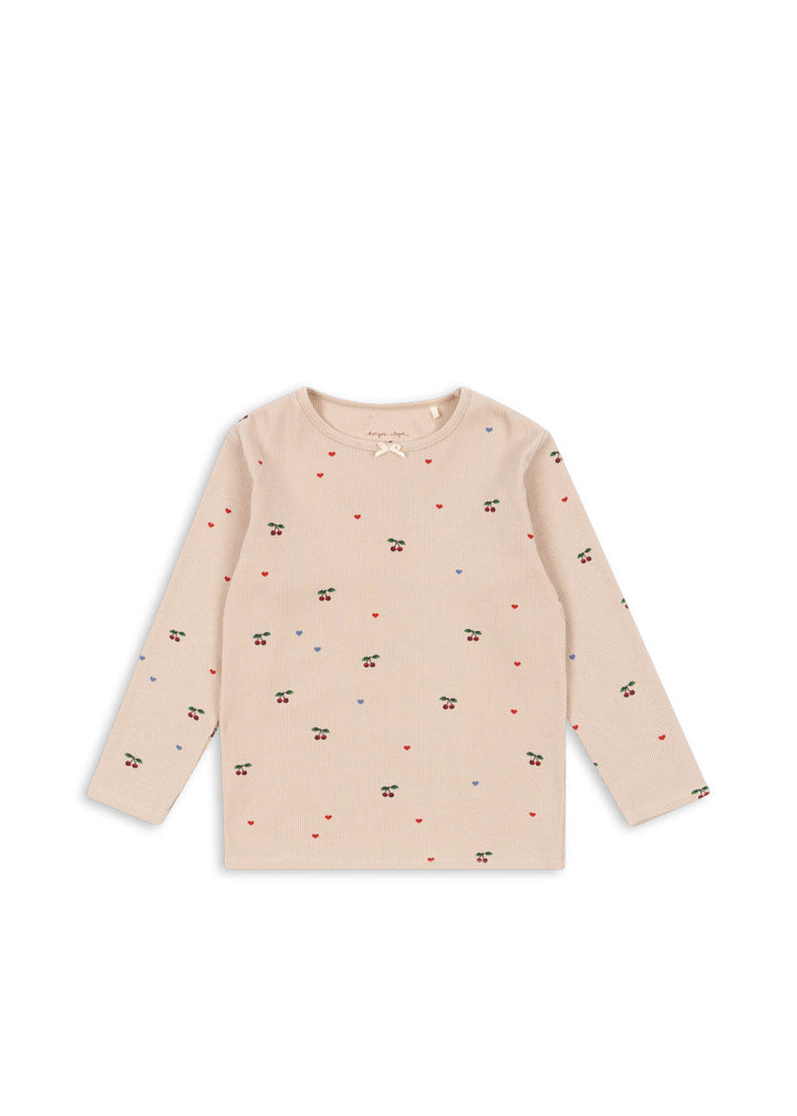 [Konges slojd] Ella LS Tee GOTS - Cherry Coeur Blush