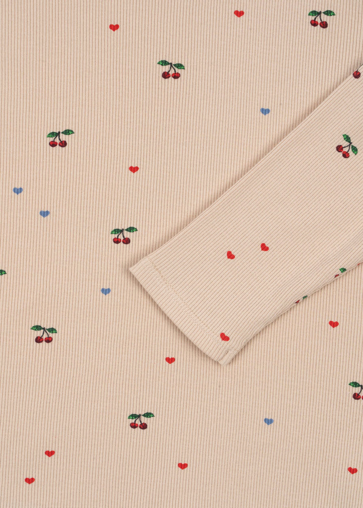 [Konges slojd] Ella LS Tee GOTS - Cherry Coeur Blush