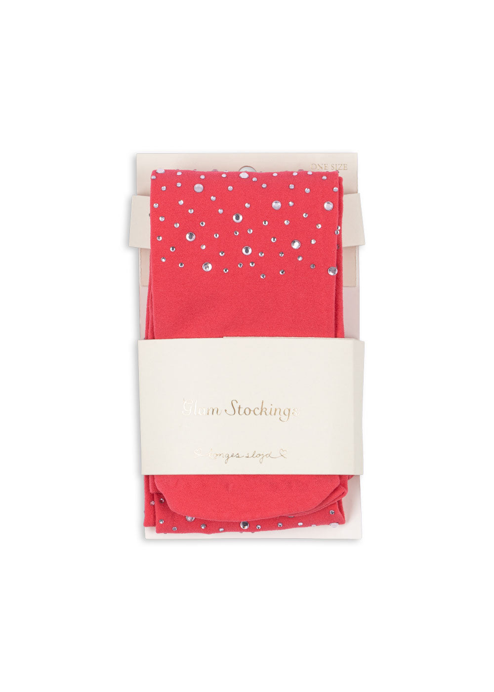 [Konges slojd][3-7Y]Glam stockings - Amour Pink