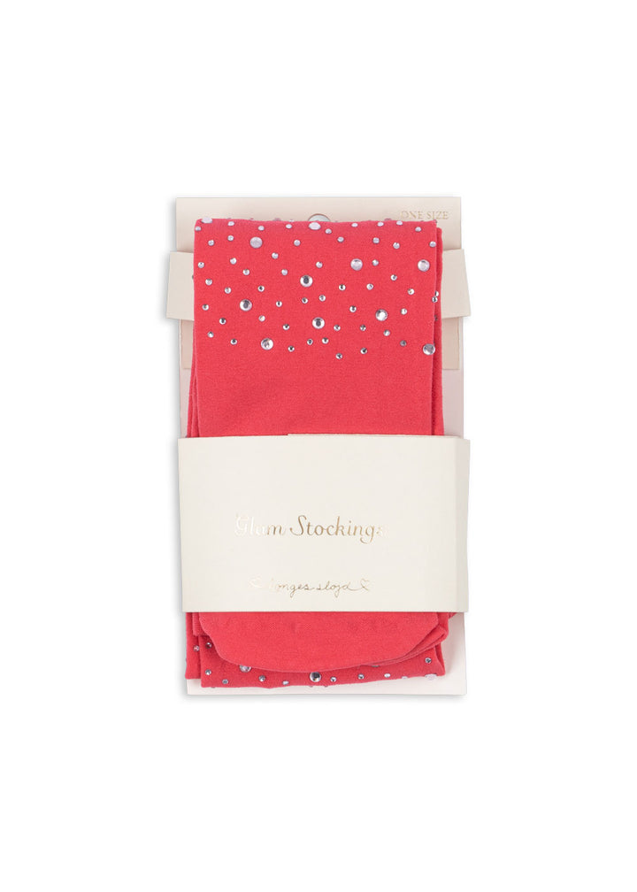 [Konges slojd][3-7Y]Glam stockings - Amour Pink