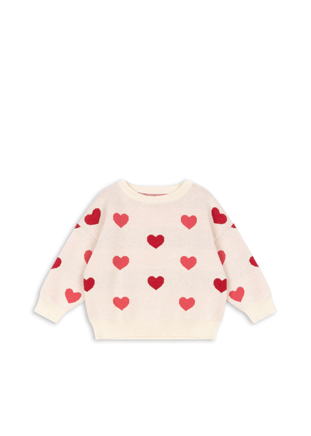 [Konges slojd] Lapis Knit Sweater GOTS - Coeur Colore Duo Pink