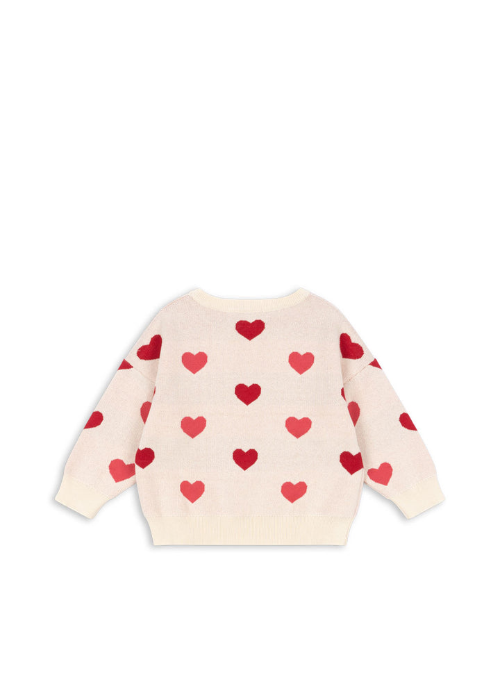 [Konges slojd] Lapis Knit Sweater GOTS - Coeur Colore Duo Pink