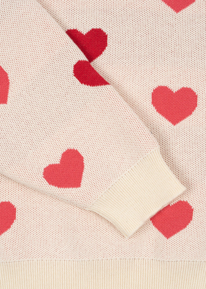 [Konges slojd] Lapis Knit Sweater GOTS - Coeur Colore Duo Pink