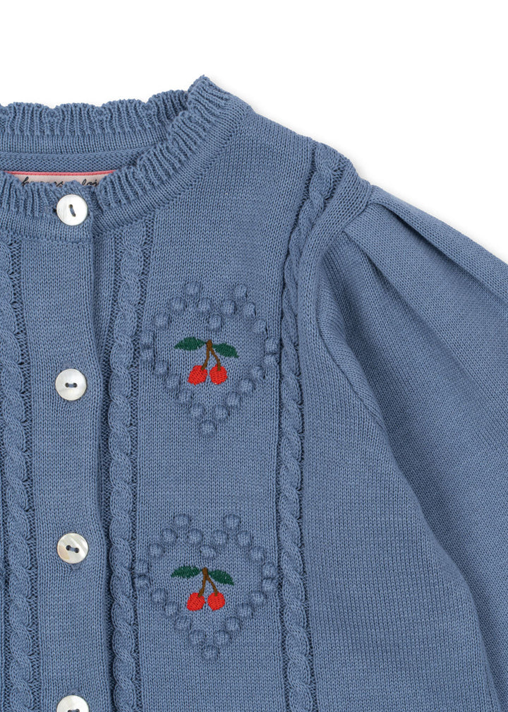 [Konges slojd] Soleil Cardigan Gots - Country Blue