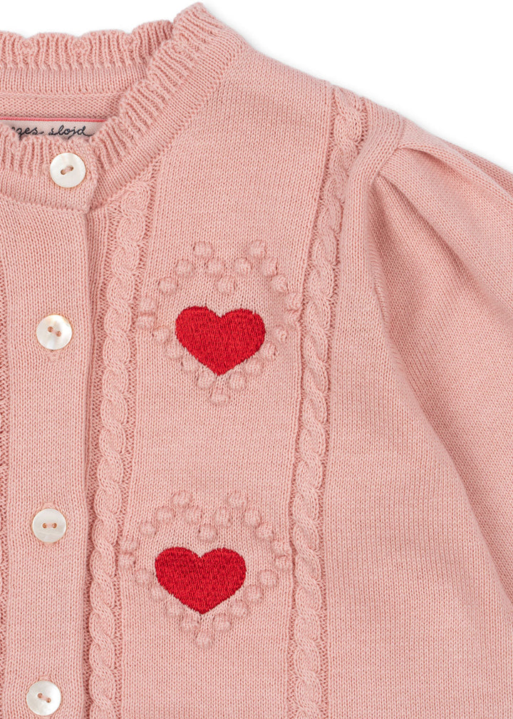 [Konges slojd] Soleil Cardigan Gots - Silver Pink
