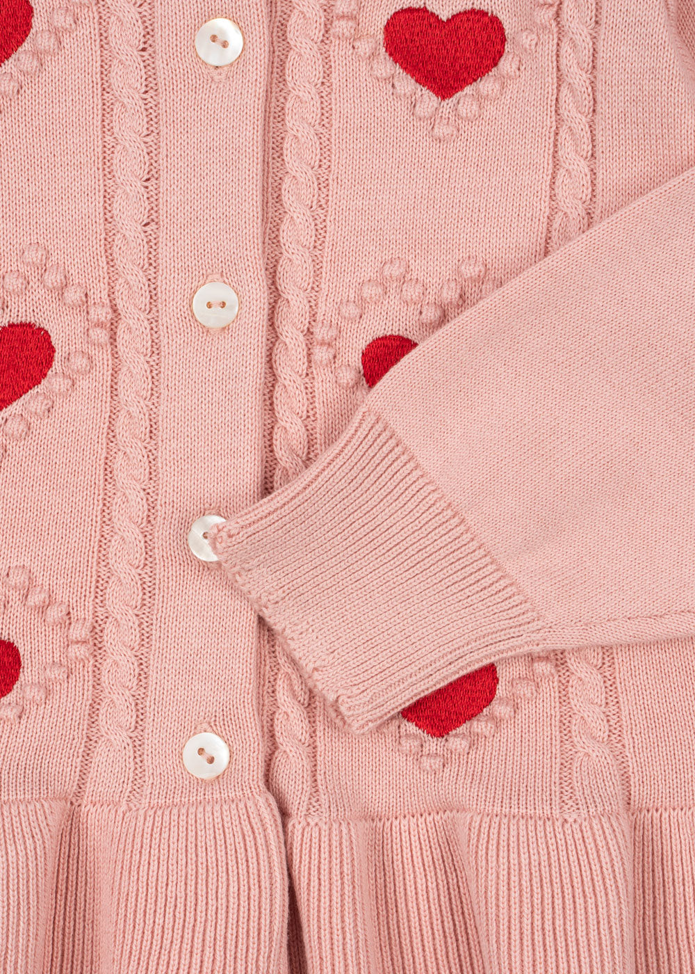 [Konges slojd] Soleil Cardigan Gots - Silver Pink