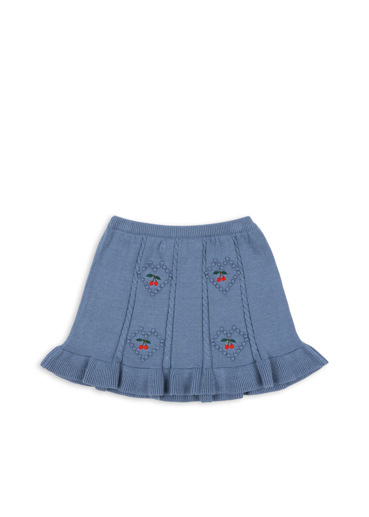 [Konges slojd] Soleil Knit Skirt GOTS - Country Blue