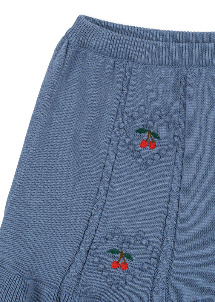 [Konges slojd] Soleil Knit Skirt GOTS - Country Blue