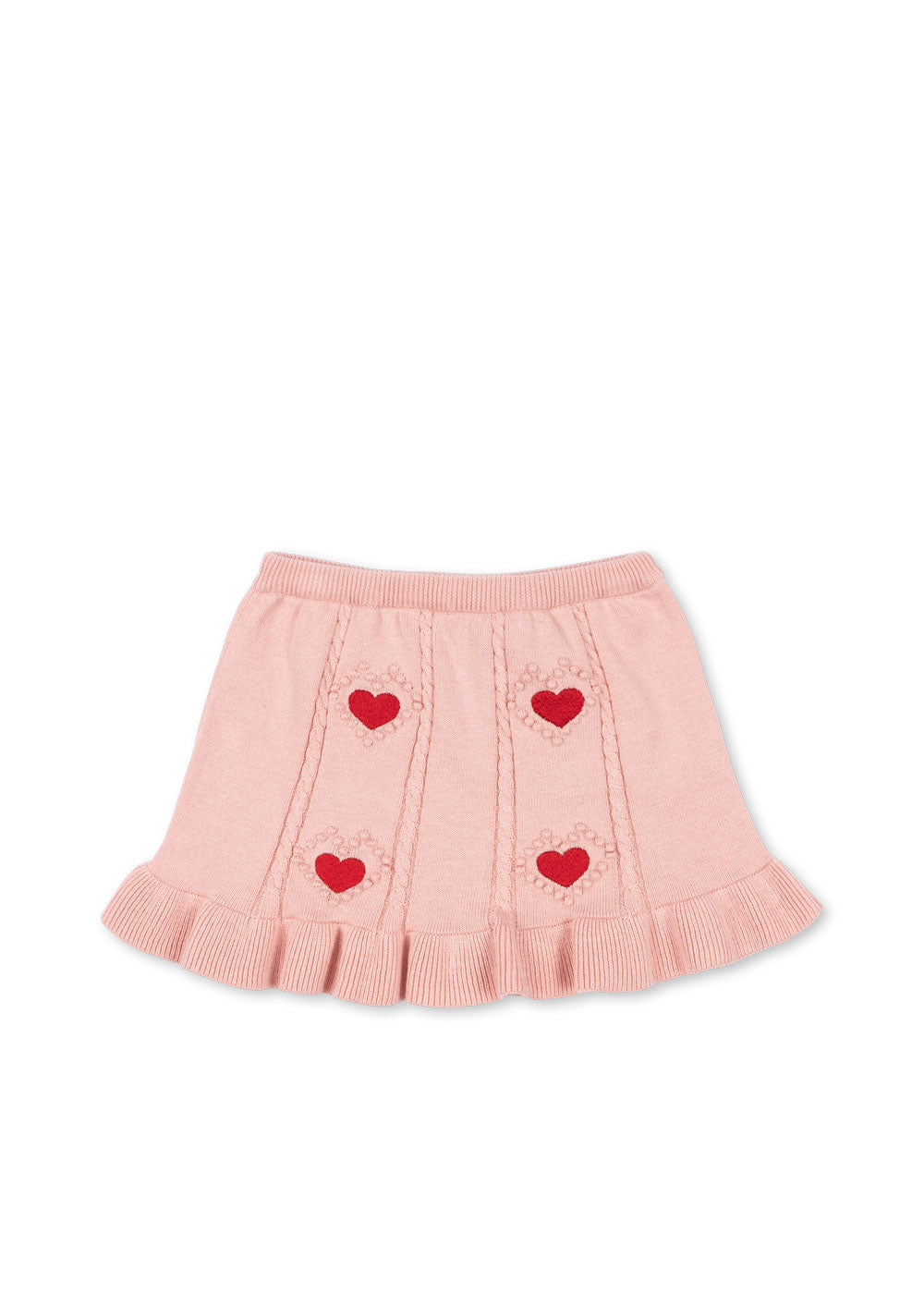 [Konges slojd] Soleil Knit Skirt GOTS - Silver Pink