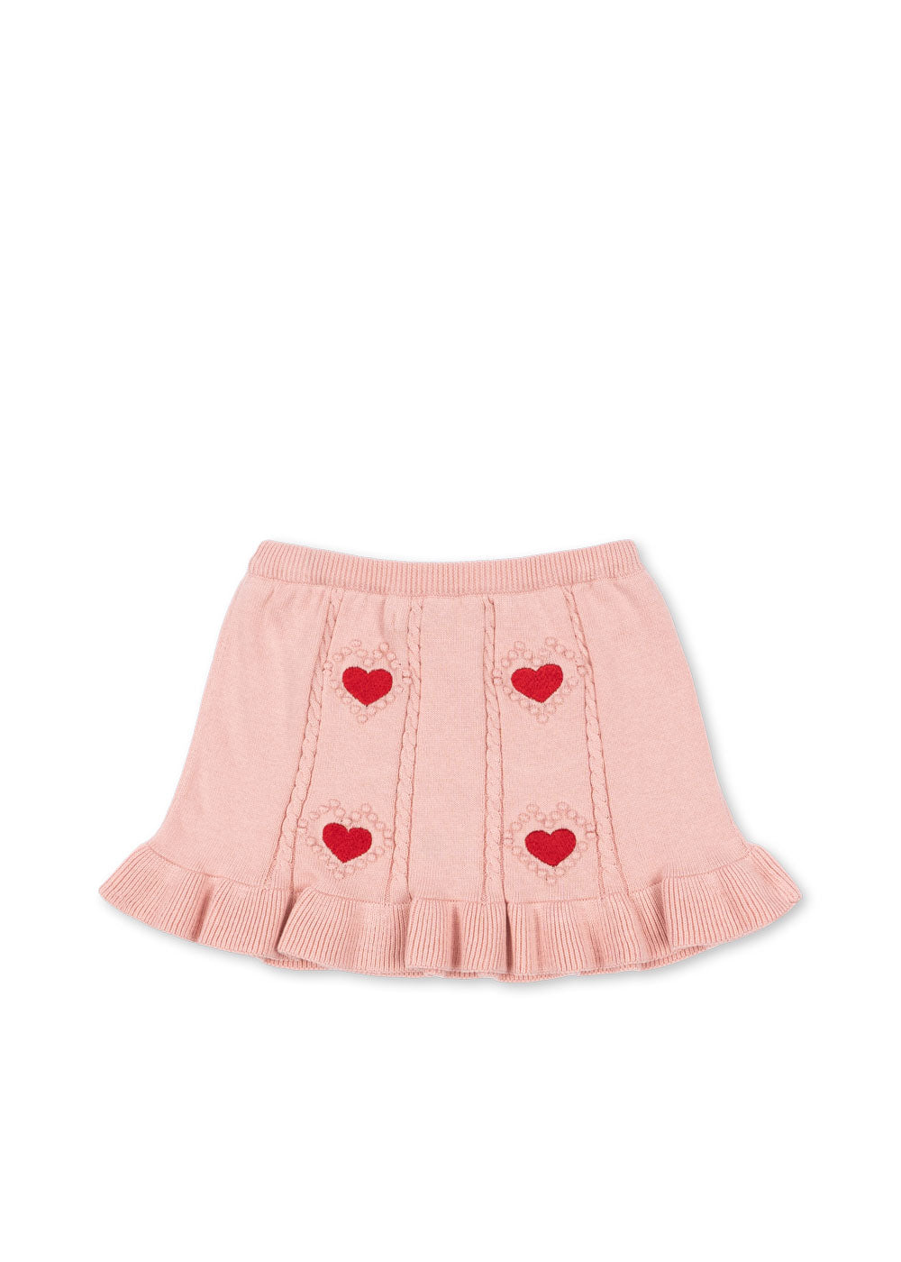 [Konges slojd] Soleil Knit Skirt GOTS - Silver Pink