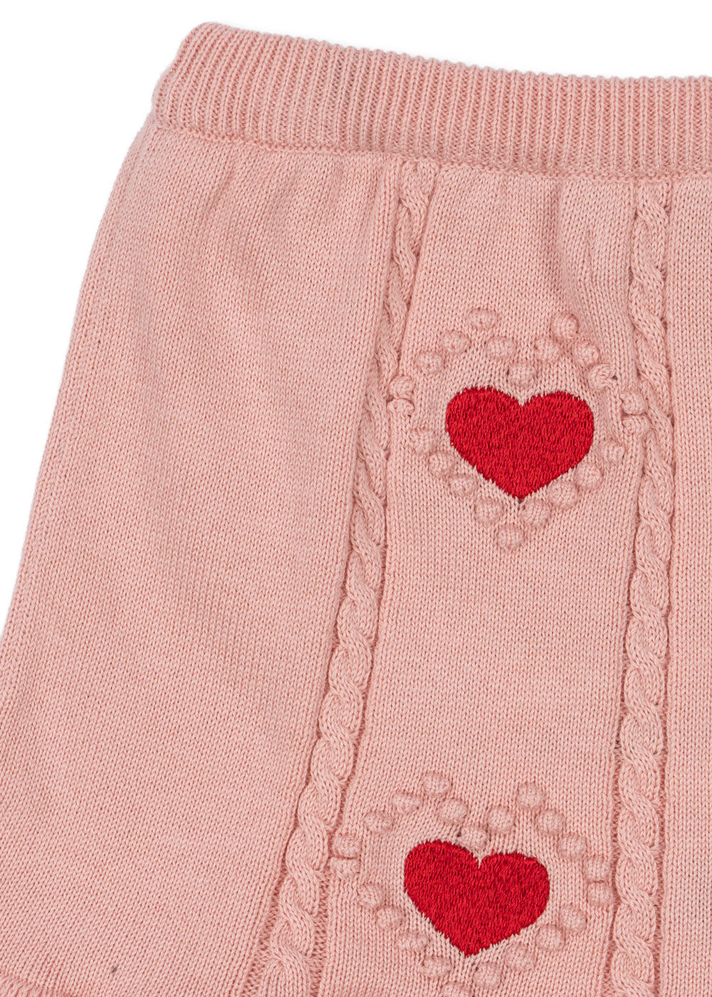 [Konges slojd] Soleil Knit Skirt GOTS - Silver Pink