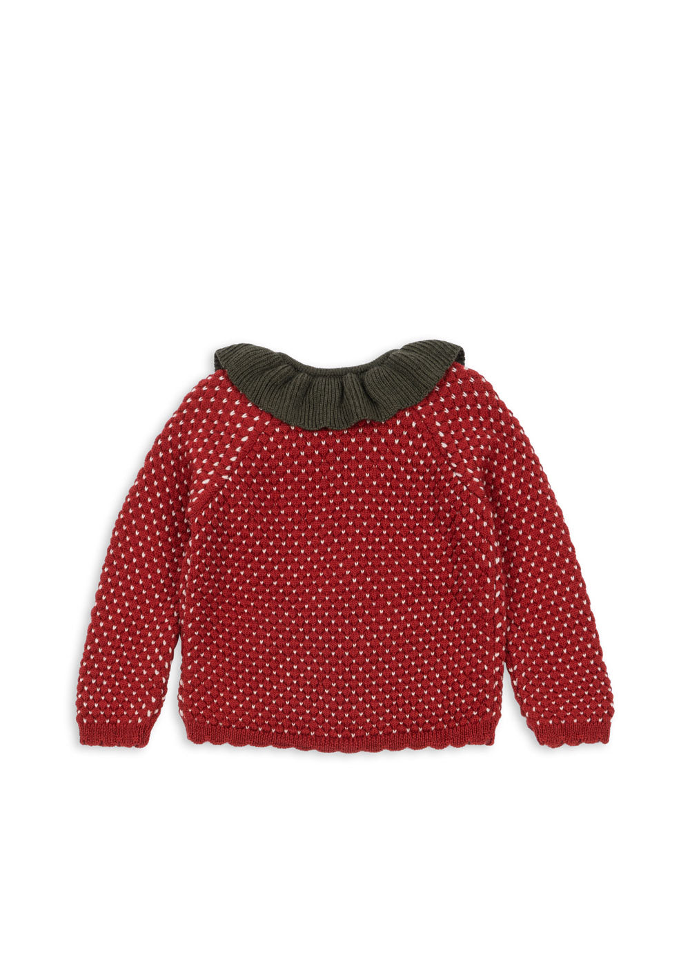 [Konges slojd] Strawberry Cardigan - Barbados Cherry