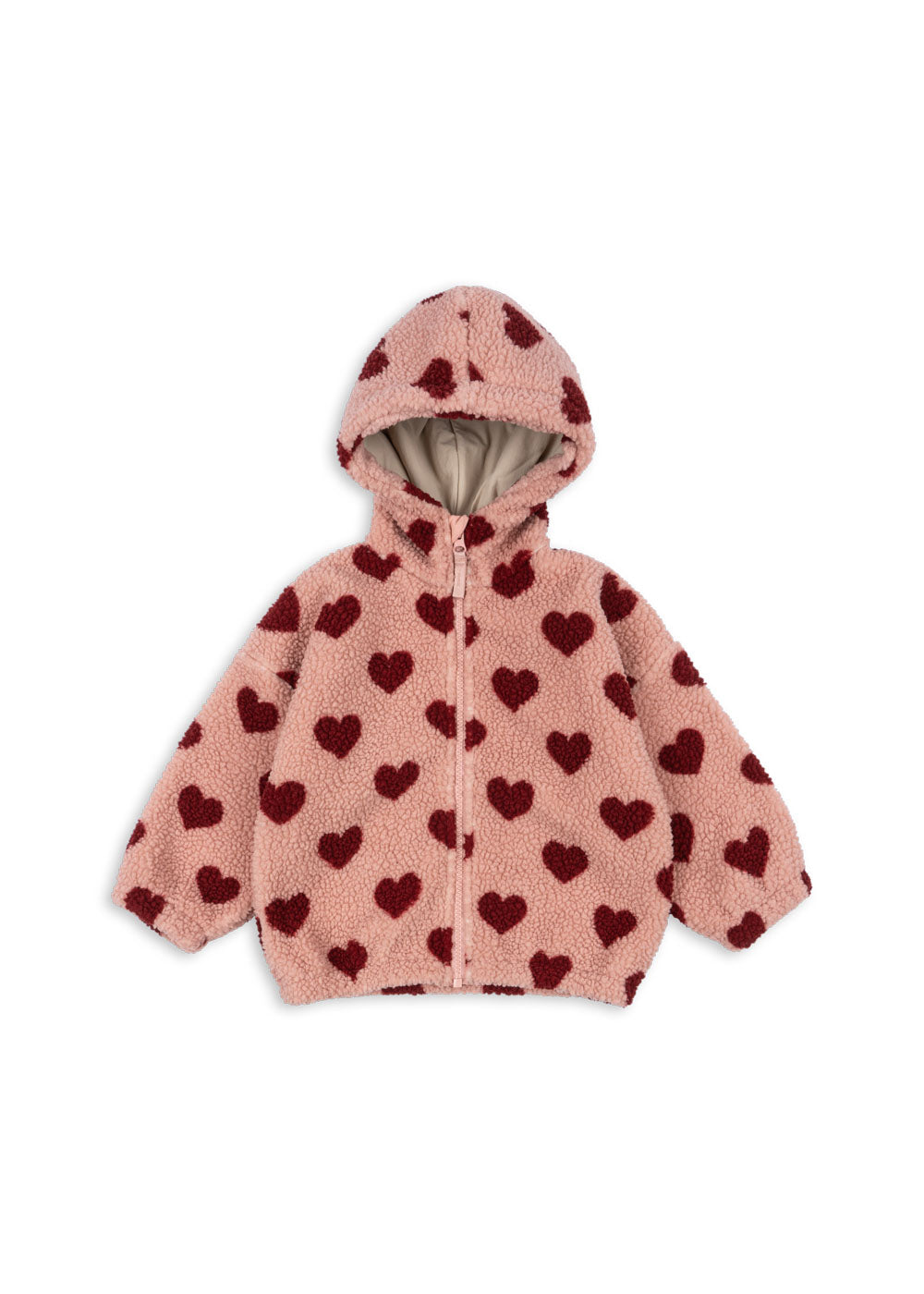 [Konges slojd] Jody Teddy Hoodie Jacket - Coeur Mellow