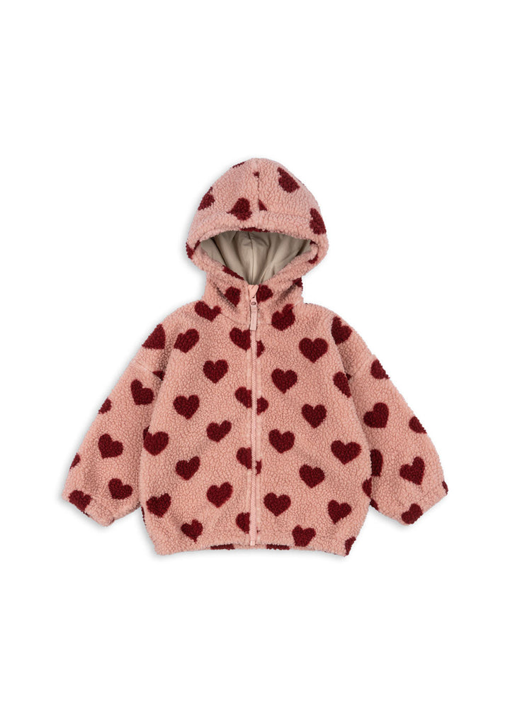 [Konges slojd] Jody Teddy Hoodie Jacket - Coeur Mellow