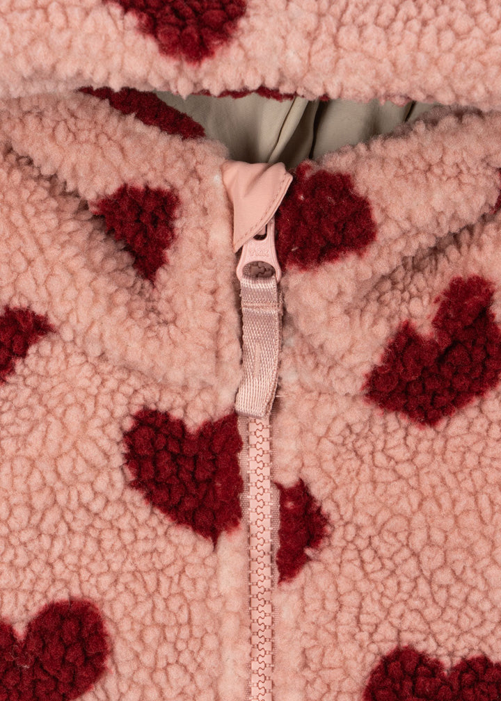 [Konges slojd] Jody Teddy Hoodie Jacket - Coeur Mellow