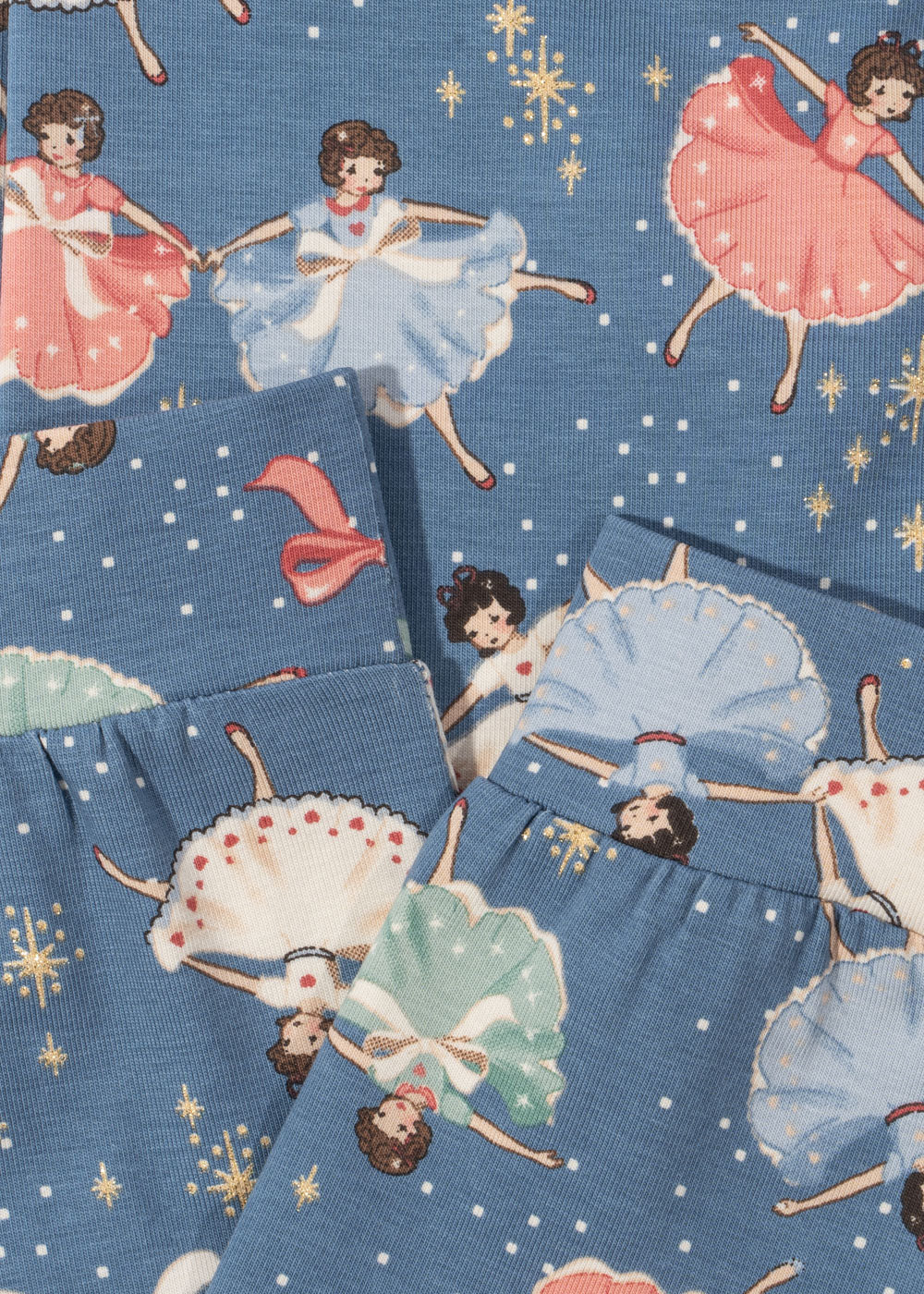 [Konges slojd] Basic Blouse / Pants Set GOTS - Snow Bow Ballerina