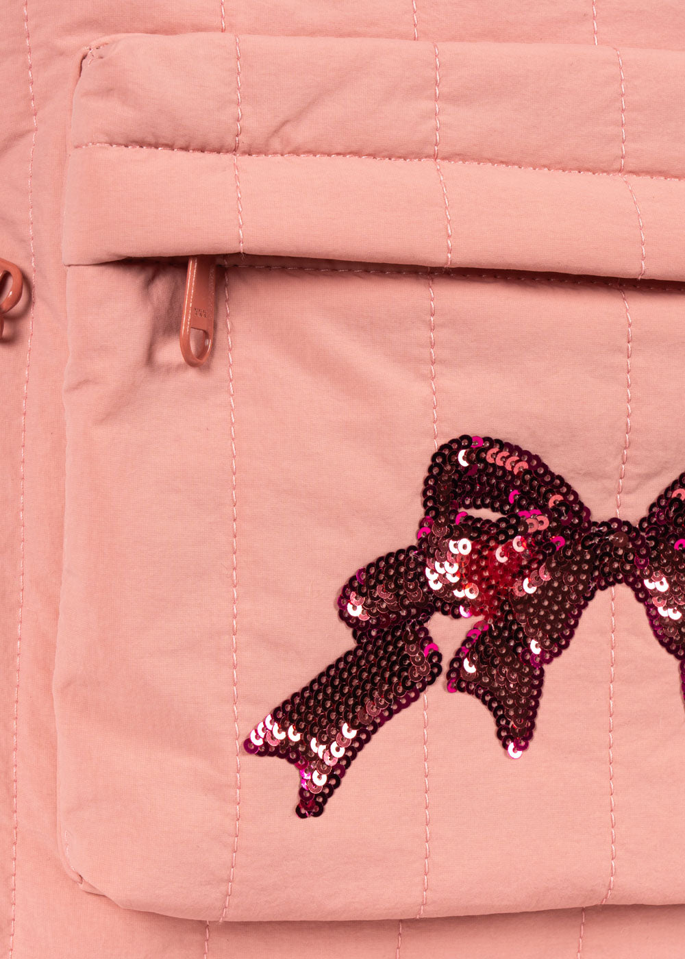 [Konges slojd] Juno Quilted Sequin Backpack - Rose