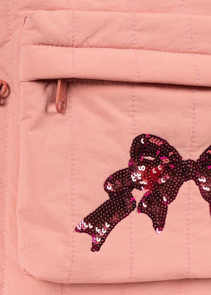 [Konges slojd] Juno Quilted Sequin Backpack - Rose