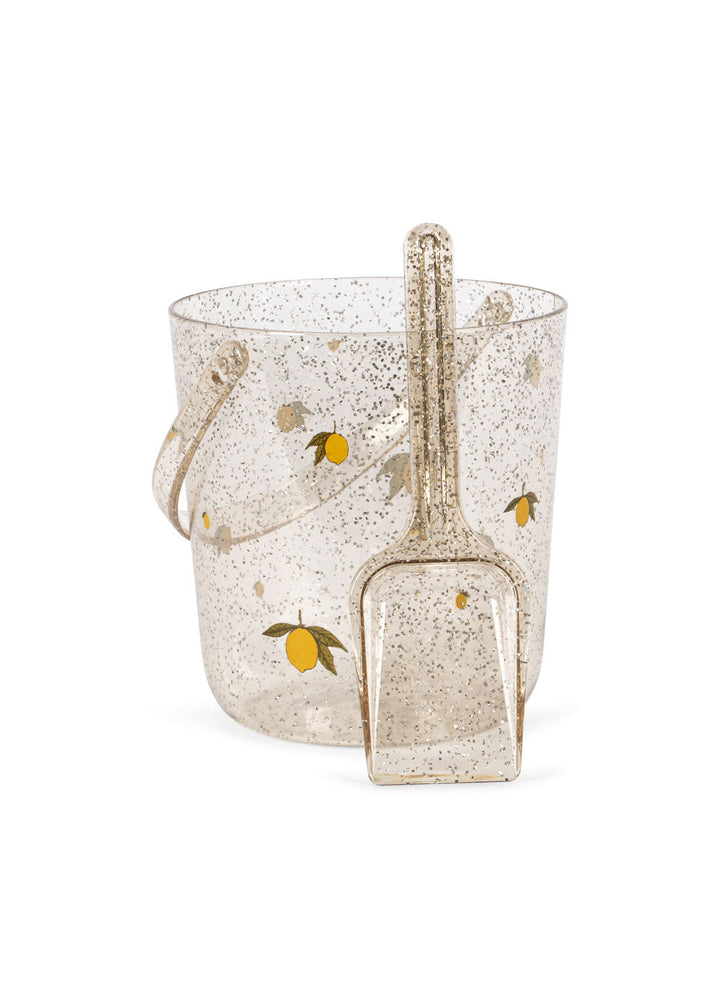 [Konges slojd] Glitter Bucket And Shovel Print - Lemon