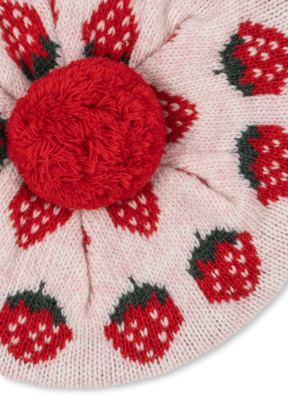 [Konges slojd] Belou Knit Beret - Strawberry