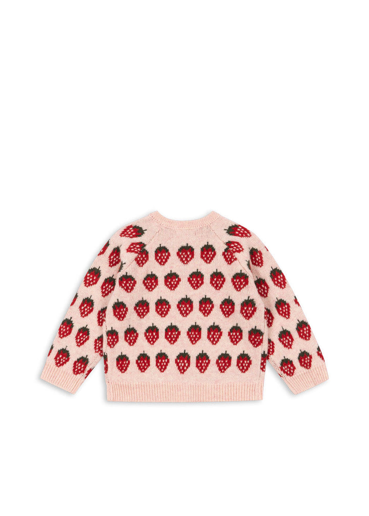 [Konges slojd] Belou Knit Cardigan - Strawberry