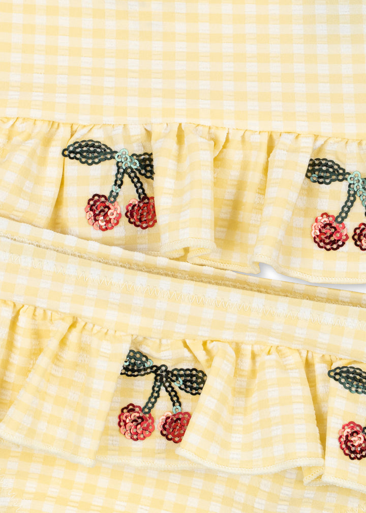 [Konges Slojd] Etta Bikini - Banana Almond Check