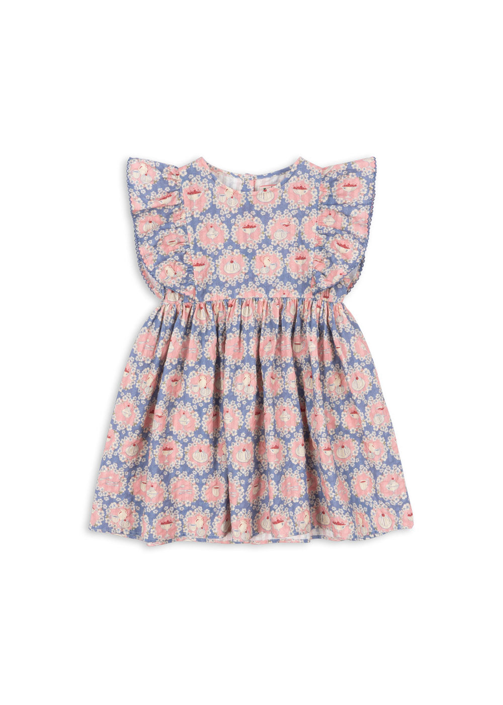 [Konges slojd] Kim Frill Dress GOTS - Snack Time