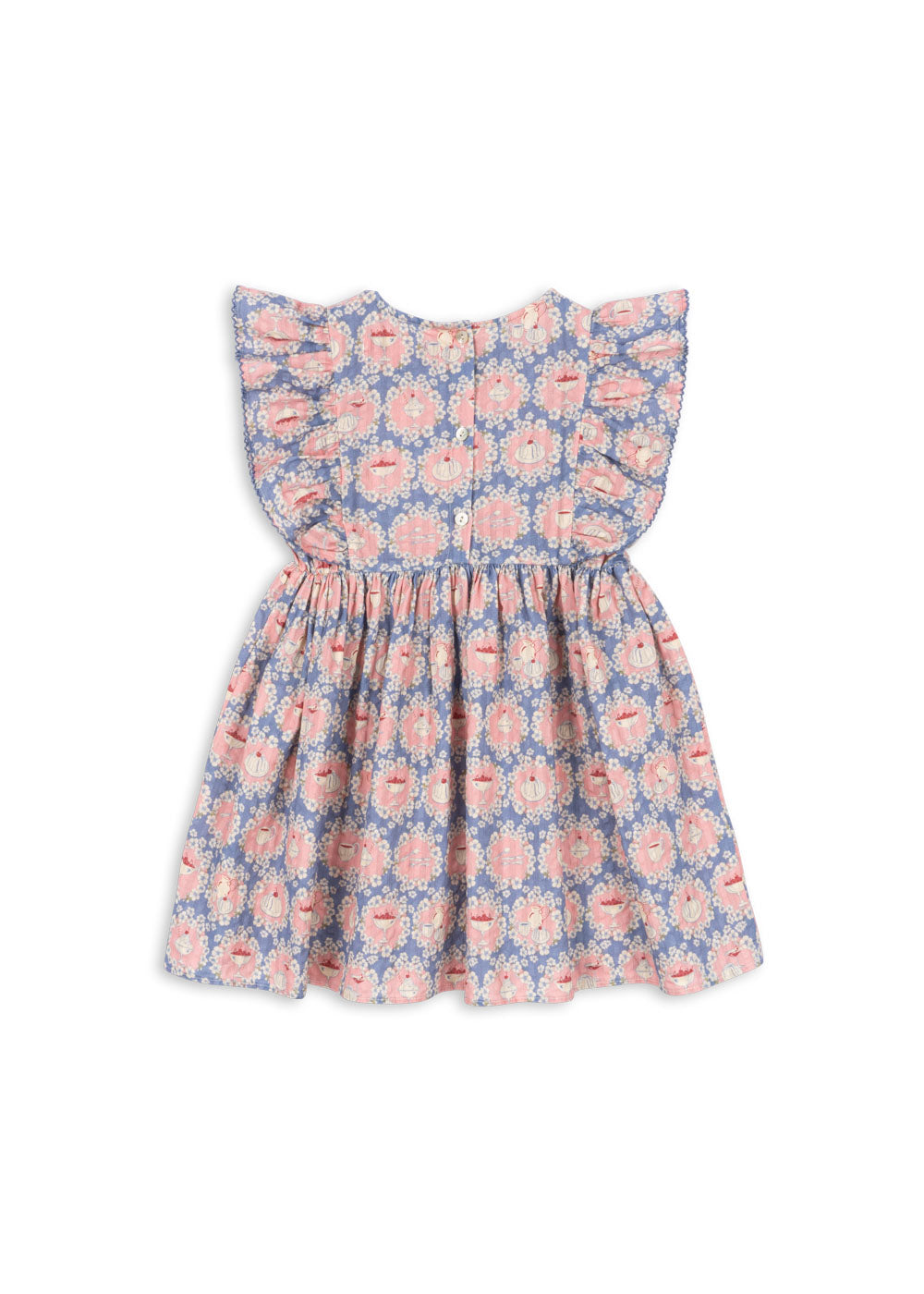 [Konges slojd] Kim Frill Dress GOTS - Snack Time