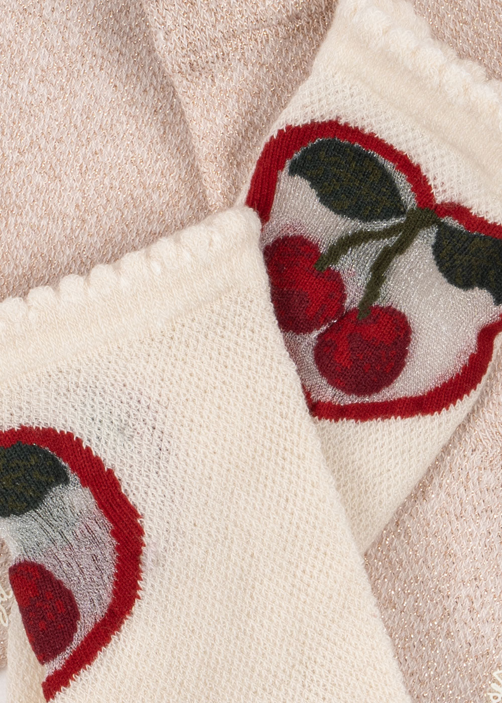 [Konges slojd] 2Pack Cherry Rose Socks - Cherry/Rose