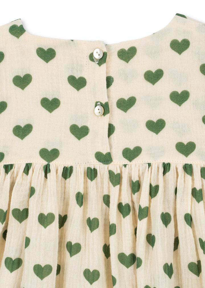 [Konges slojd]Coco Dress GOTS - Amour Verde