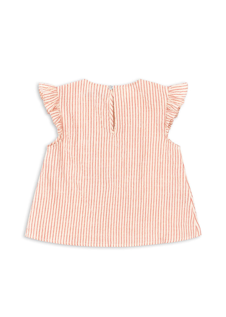 [Konges slojd] Ellie Frill Top GOTS - Amour STripe