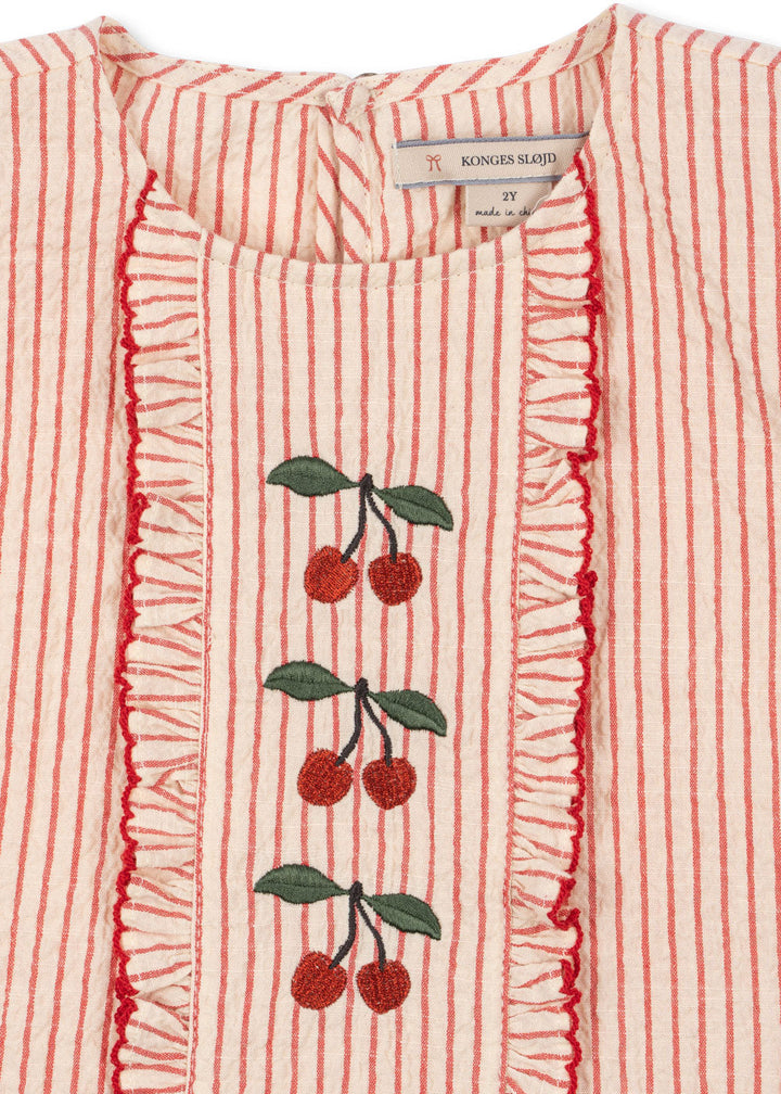 [Konges slojd] Ellie Frill Top GOTS - Amour STripe