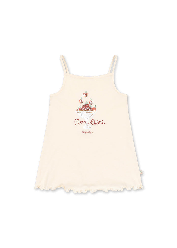 [Konges slojd] Famo Strap Dress GOTS - Ecru