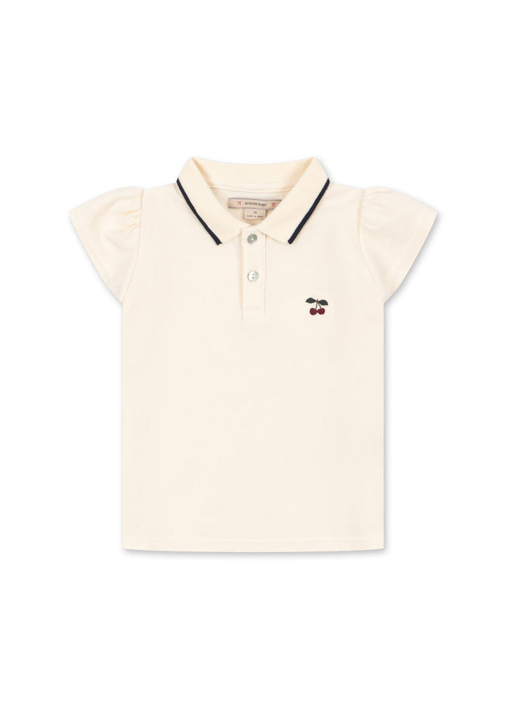[Konges slojd] Florita Polo Shirt GOTS - Antique White