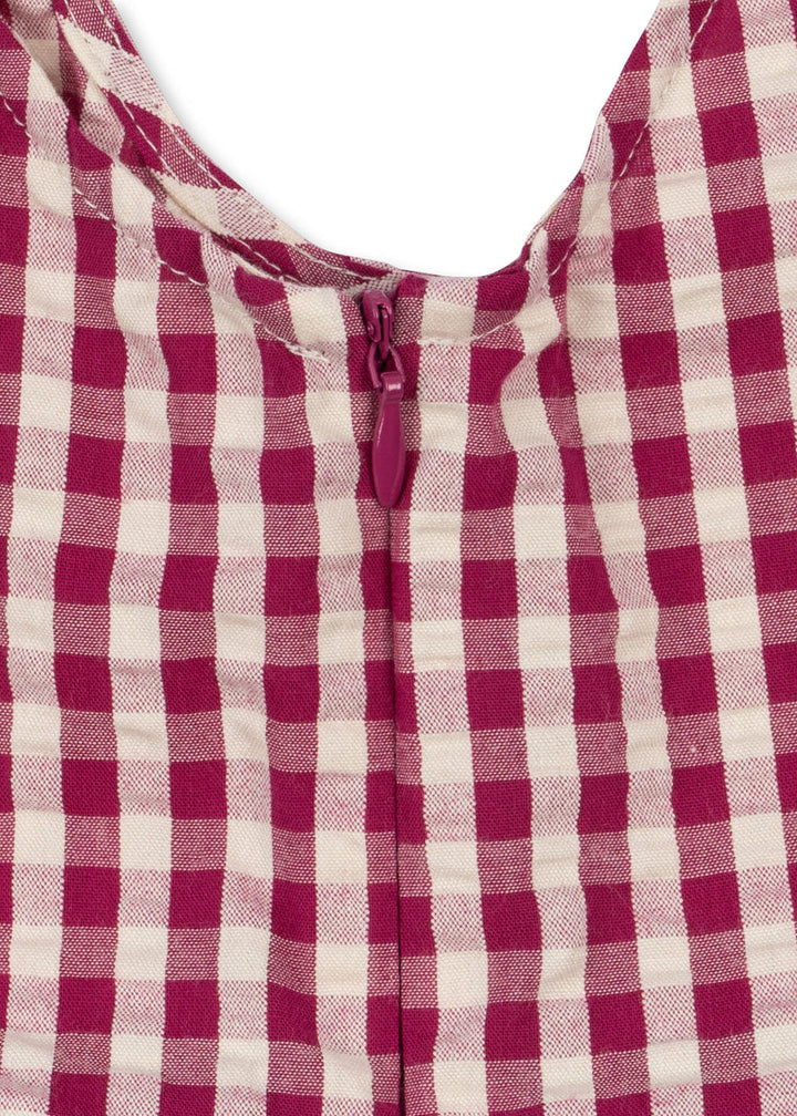 [Konges slojd]Isotta Dress GOTS - Raspberry Check