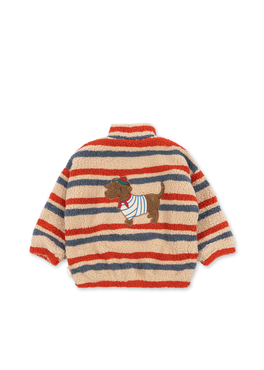 [Konges slojd]Jody Embroidery Teddy Jacke - Tangerine Stripe