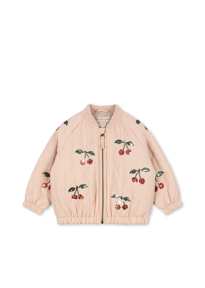 [Konges slojd]Juno Sequin Bomber Jacket - Cameo Rose