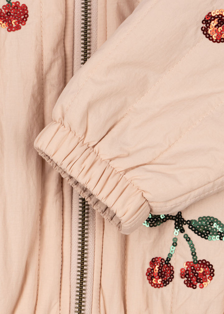 [Konges slojd]Juno Sequin Bomber Jacket - Cameo Rose