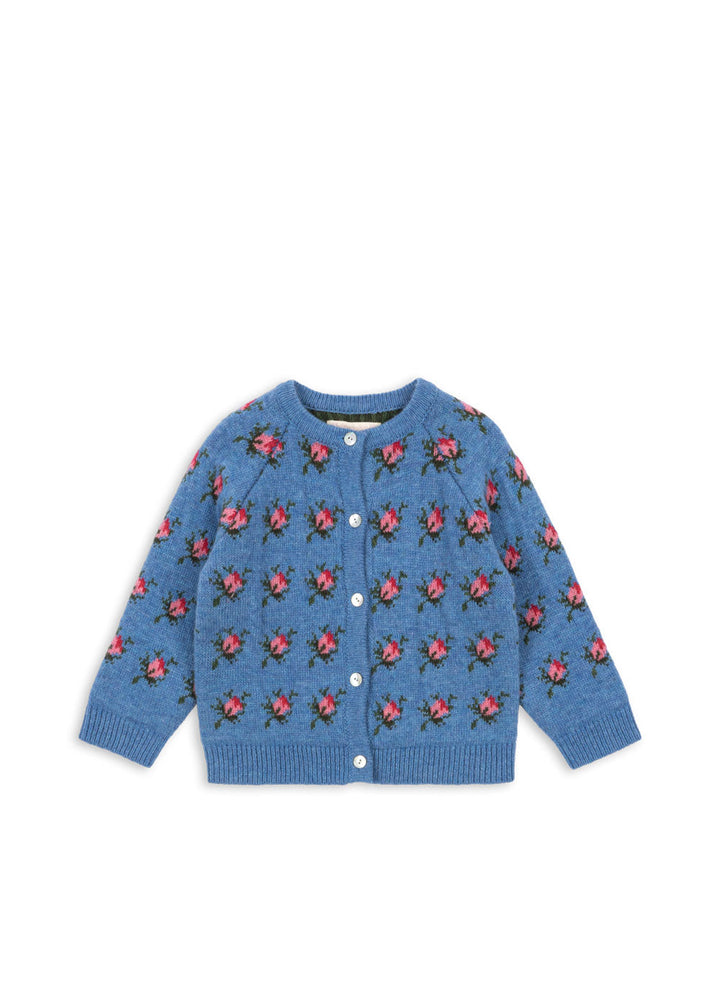 [Konges slojd] Belou knit Collar Cardigan - Rosie Shade