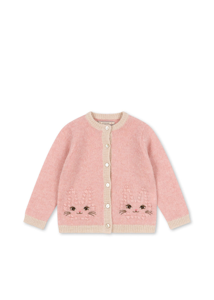 [Konges slojd]Kitty Cardigan - Silver Pink