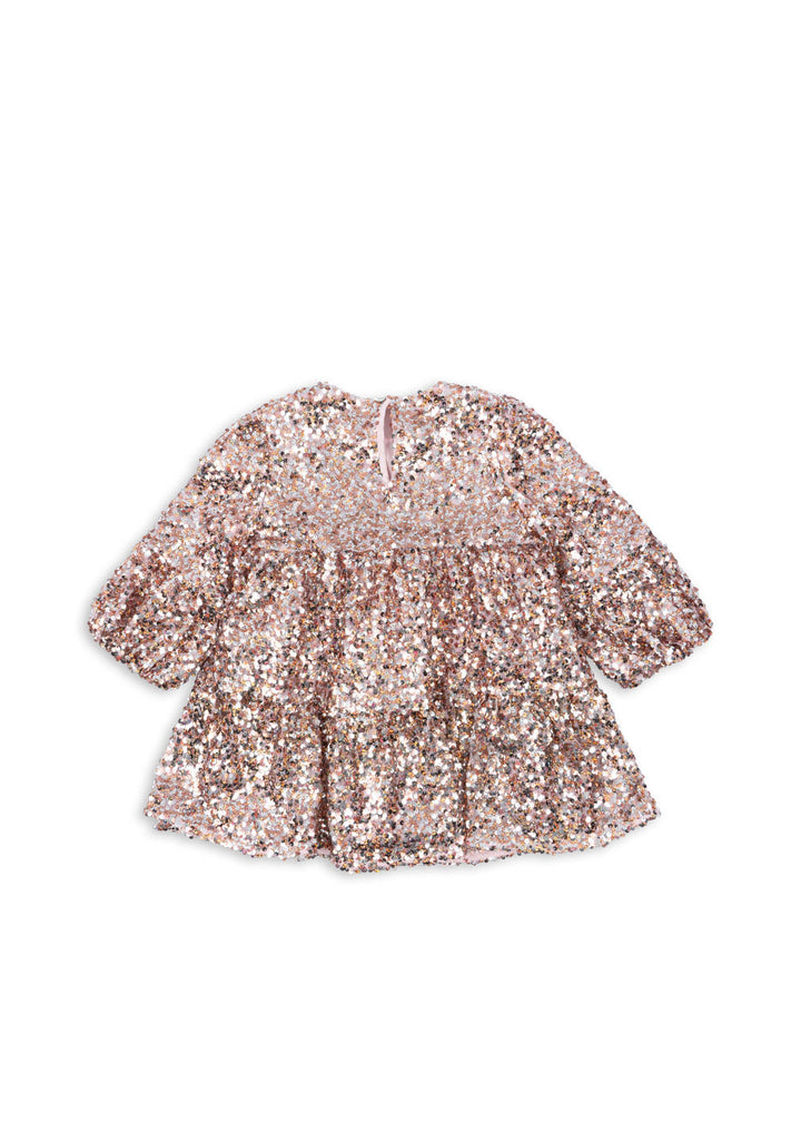 [Konges slojd]Lila Sequins Dress - Grey/Rosa