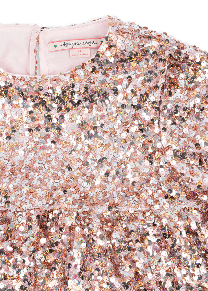 [Konges slojd]Lila Sequins Dress - Grey/Rosa