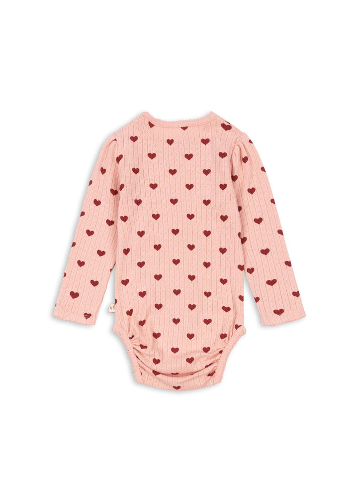 [Konges slojd] Minnie Body GOTS - Amour Rouge
