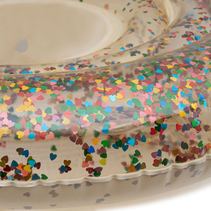 [Konges slojd] Baby Swim Ring - Multi Heart Transparent