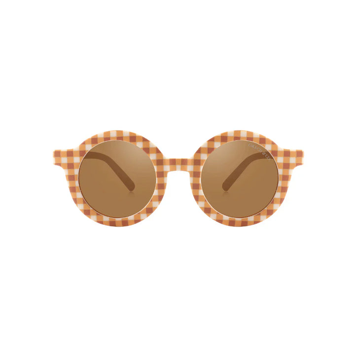 [Grech & Co.][1-8Y] Original Round Sunglasses - Sienna Gingham